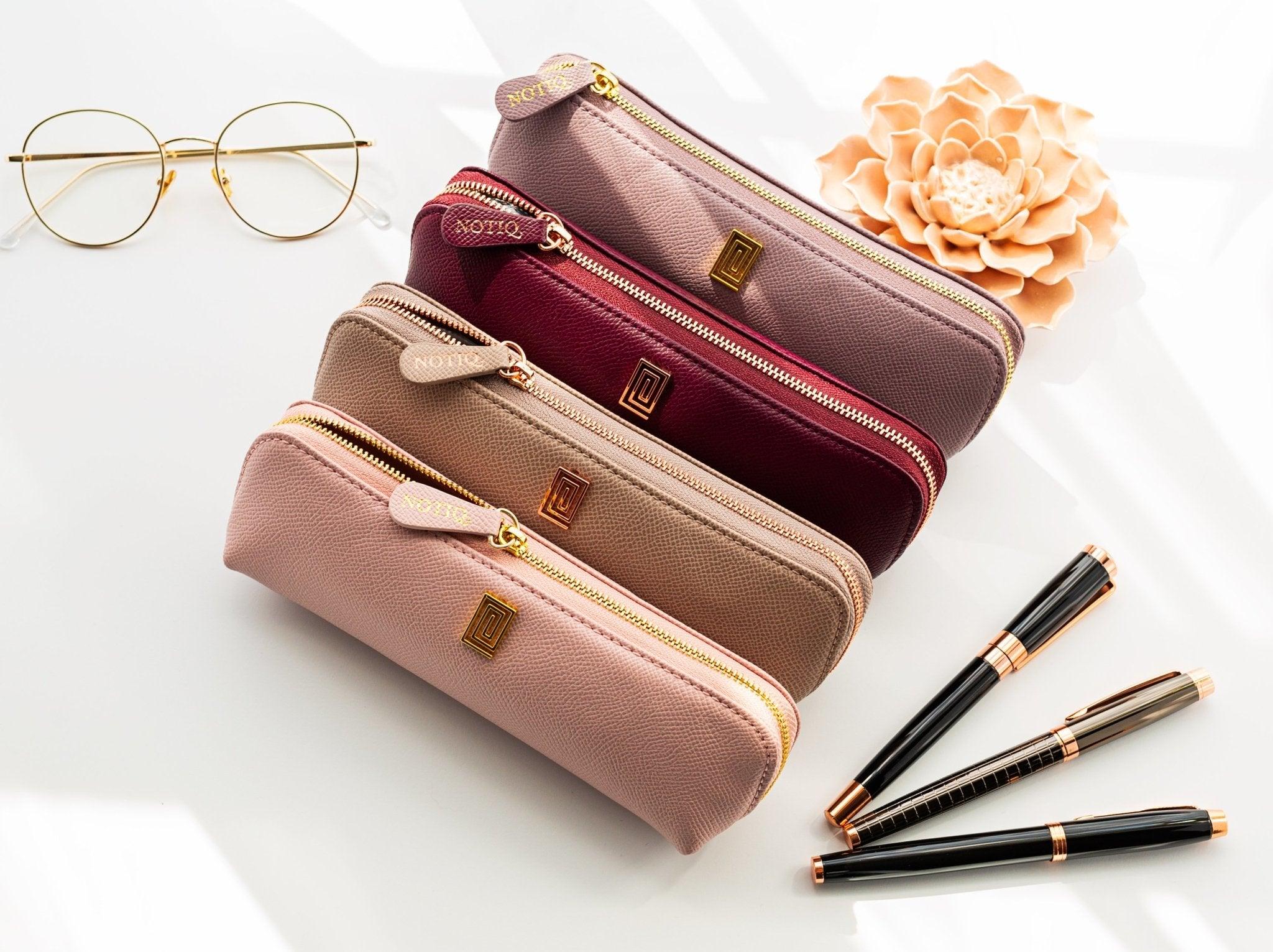 Personalised Luxury Leather Pencil Case  Leather pencil case, Pencil case,  Leather