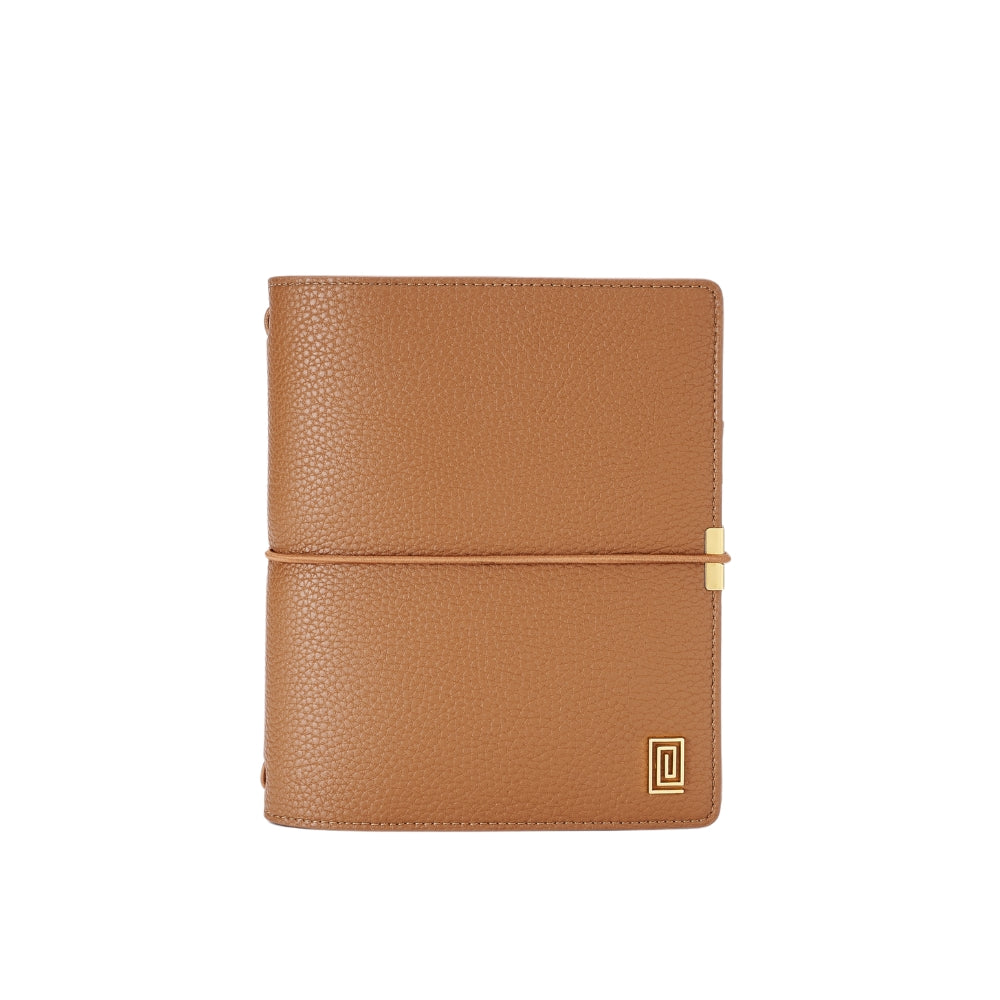 Canela Pebble | Euro Ringless Travel Folio | A6 Travel Notebook Planner Cover | NOTIQ