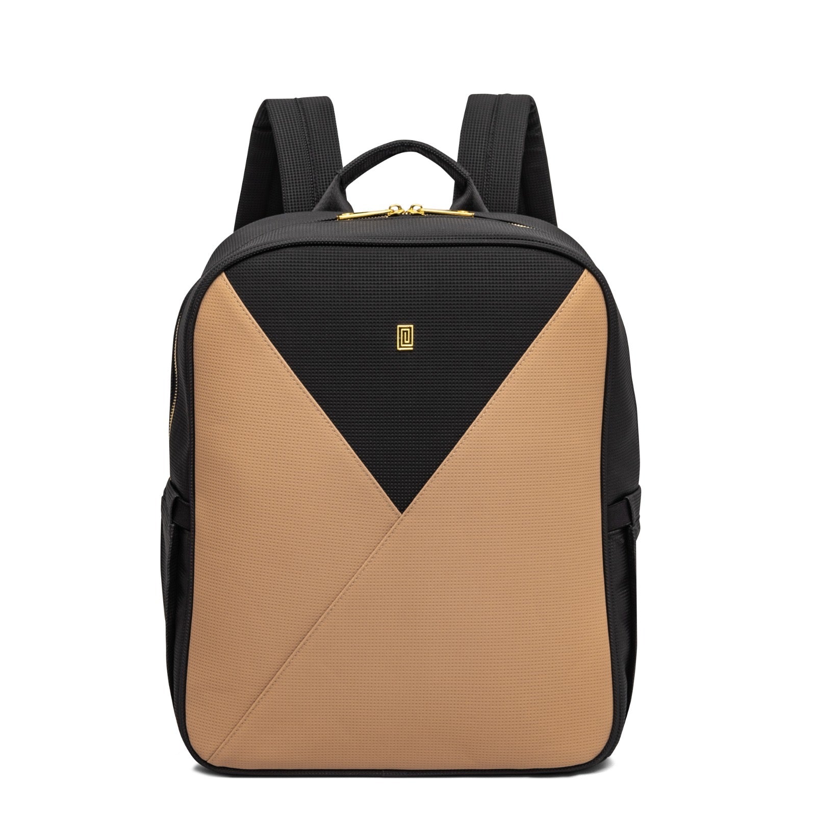 Beige Black | Duo Tone Structure Travel Backpack | Large Backpack | NOTIQ