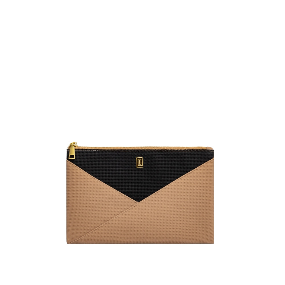 Beige Black | Duo Tone Structure Pouch | NOTIQ
