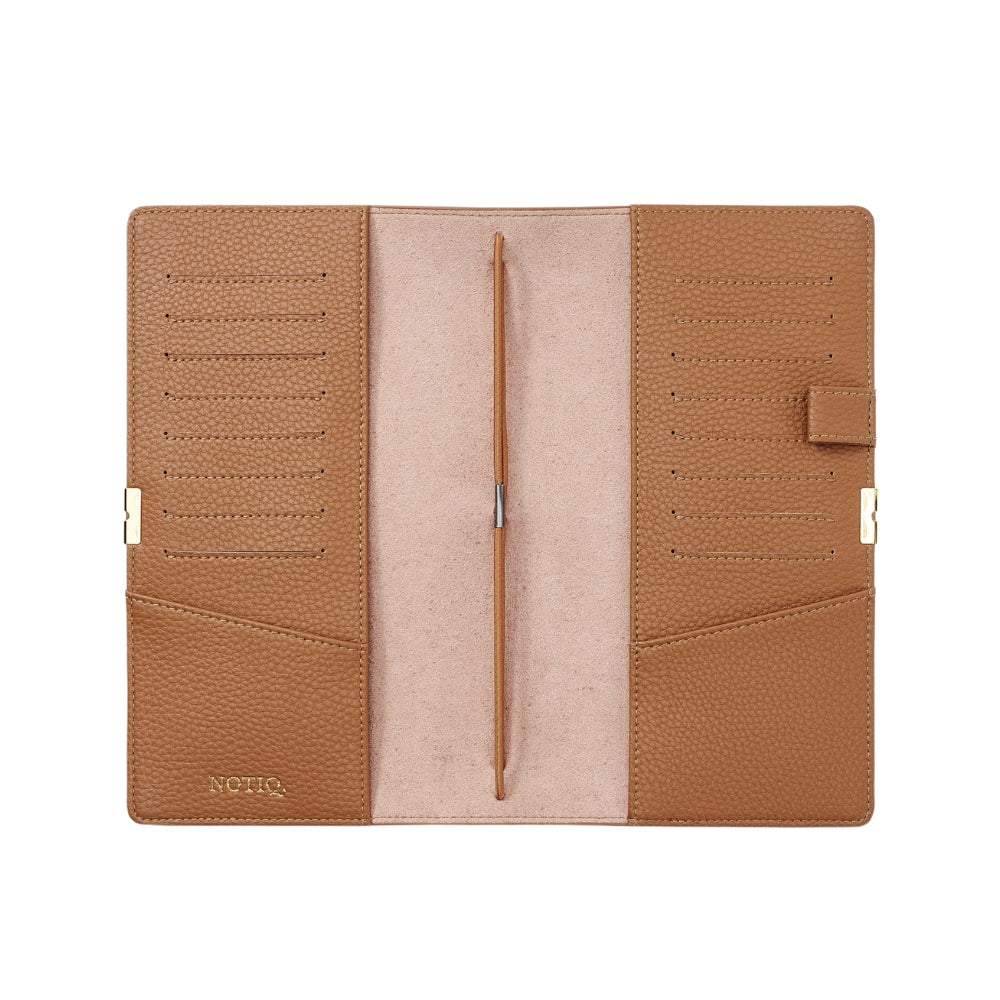 | Slim Ringless Travel Folio | Slim Travel Notebook Planner Cover | NOTIQ