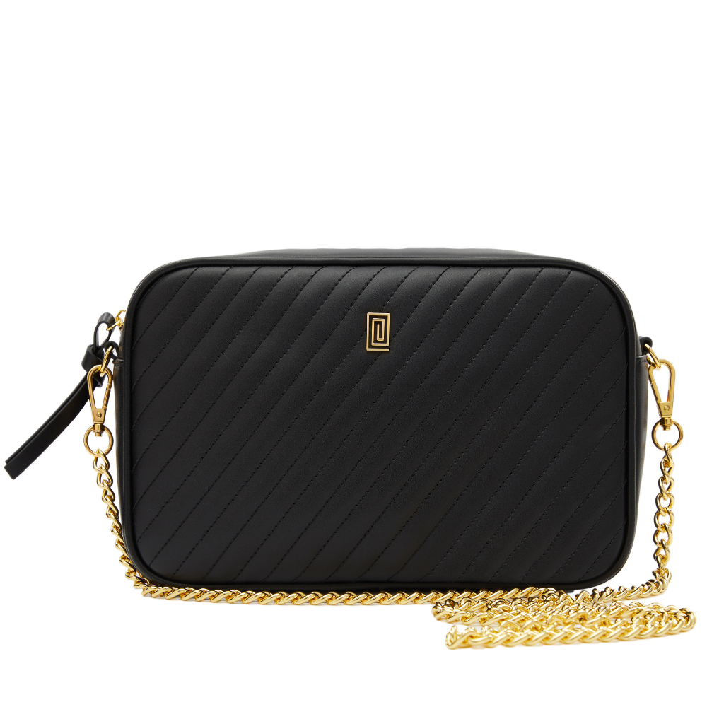 Black Lisse Beauty Bag + Chain Strap | $135 | EQUIP Jet Set Vanity Bag | Beauty Cosmetic Bag | NOTIQ