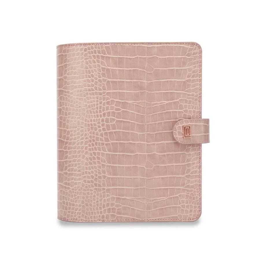 Wild Rose Croco Demi A5 Ring | MM3. Demi A5 Ring Agenda | A5 Planner Cover | NOTIQ