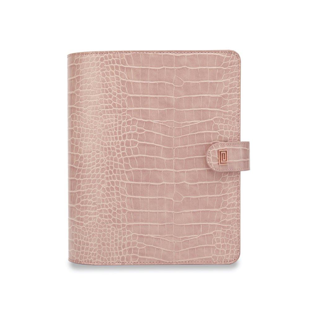 Wild Rose Croco Demi | MM4. Demi Ringless Agenda | Half Letter Planner Cover | NOTIQ