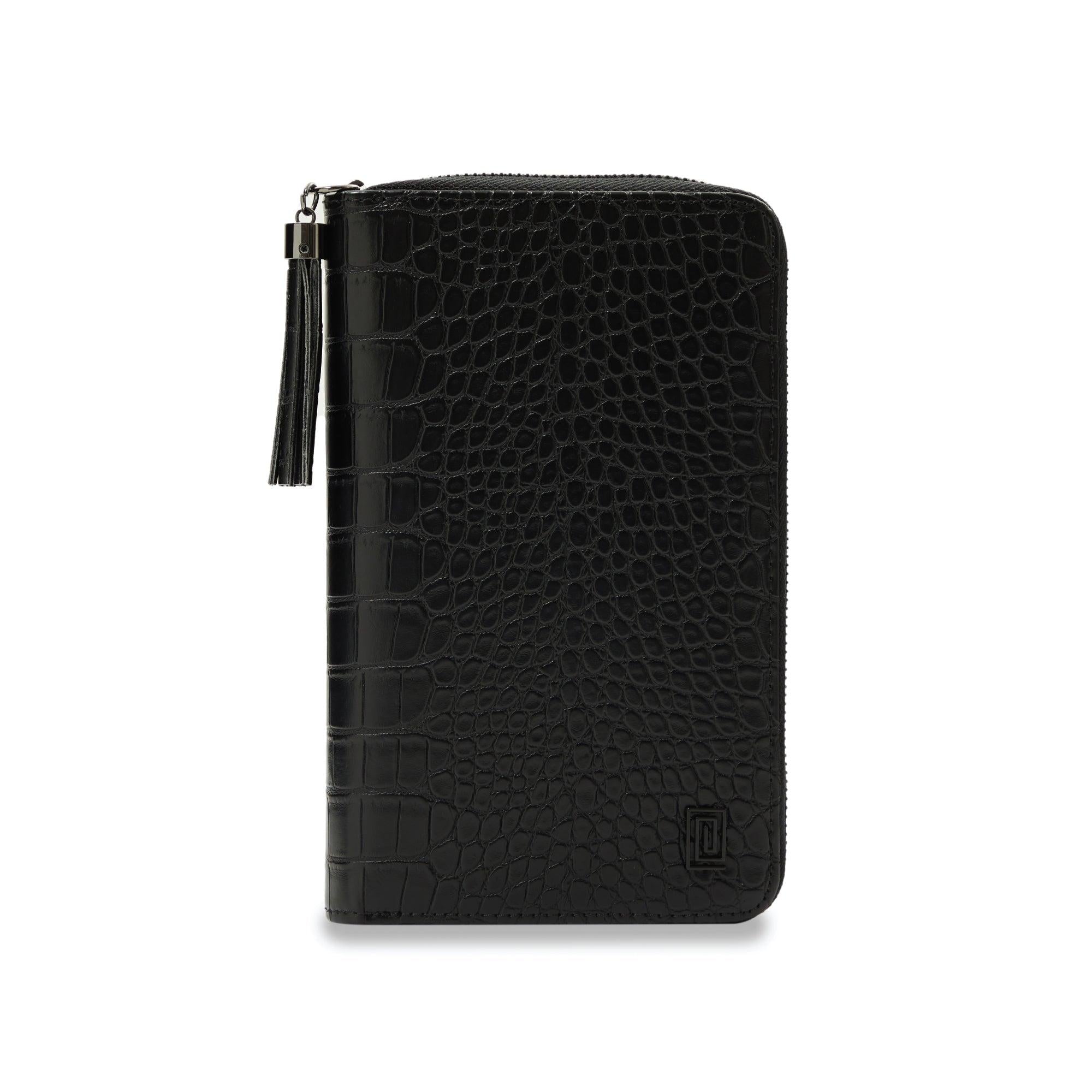 MASQ Croco Slim Compact | Slim Zip Wallet | NOTIQ