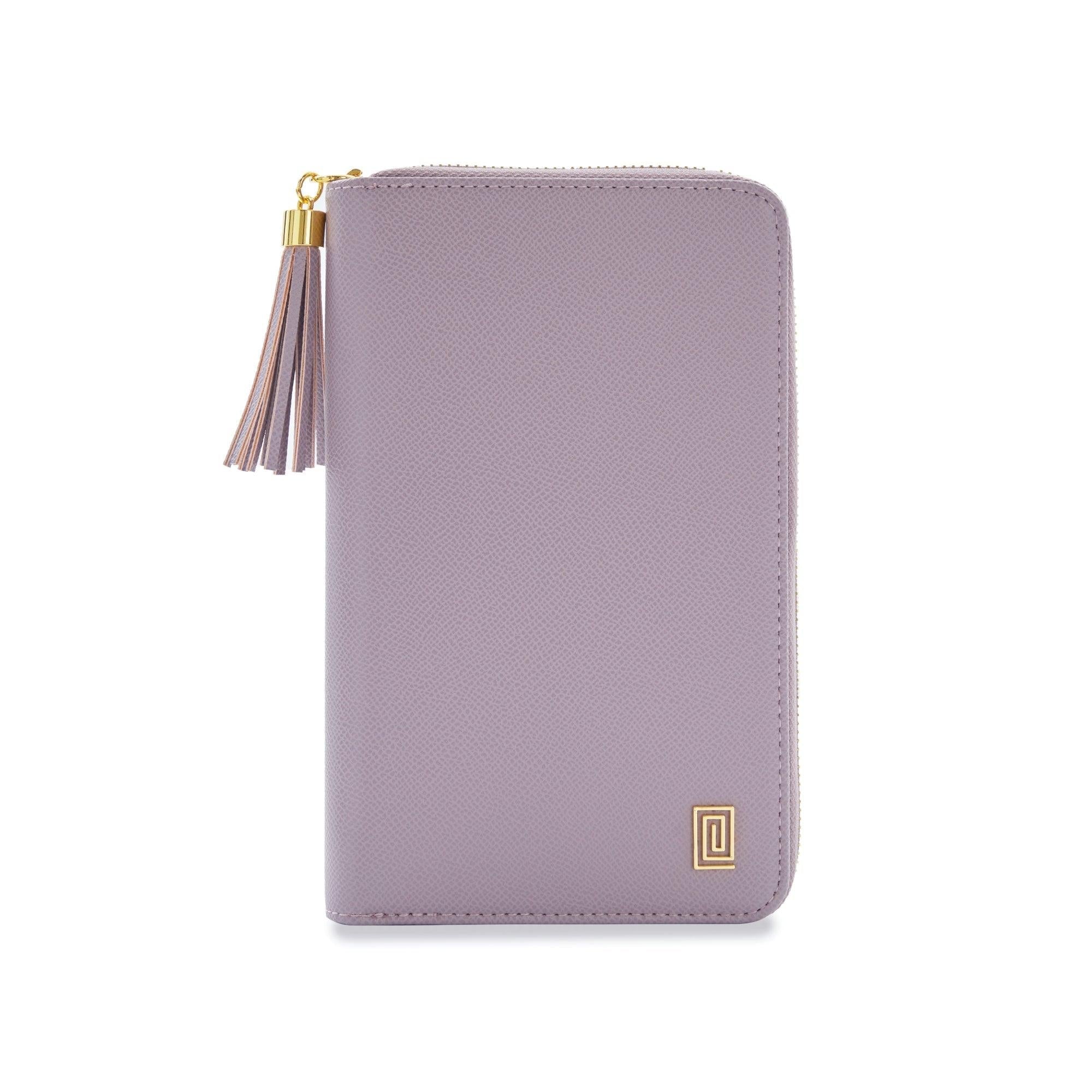 Mauve Pebble Slim Compact | Slim Zip Wallet | NOTIQ
