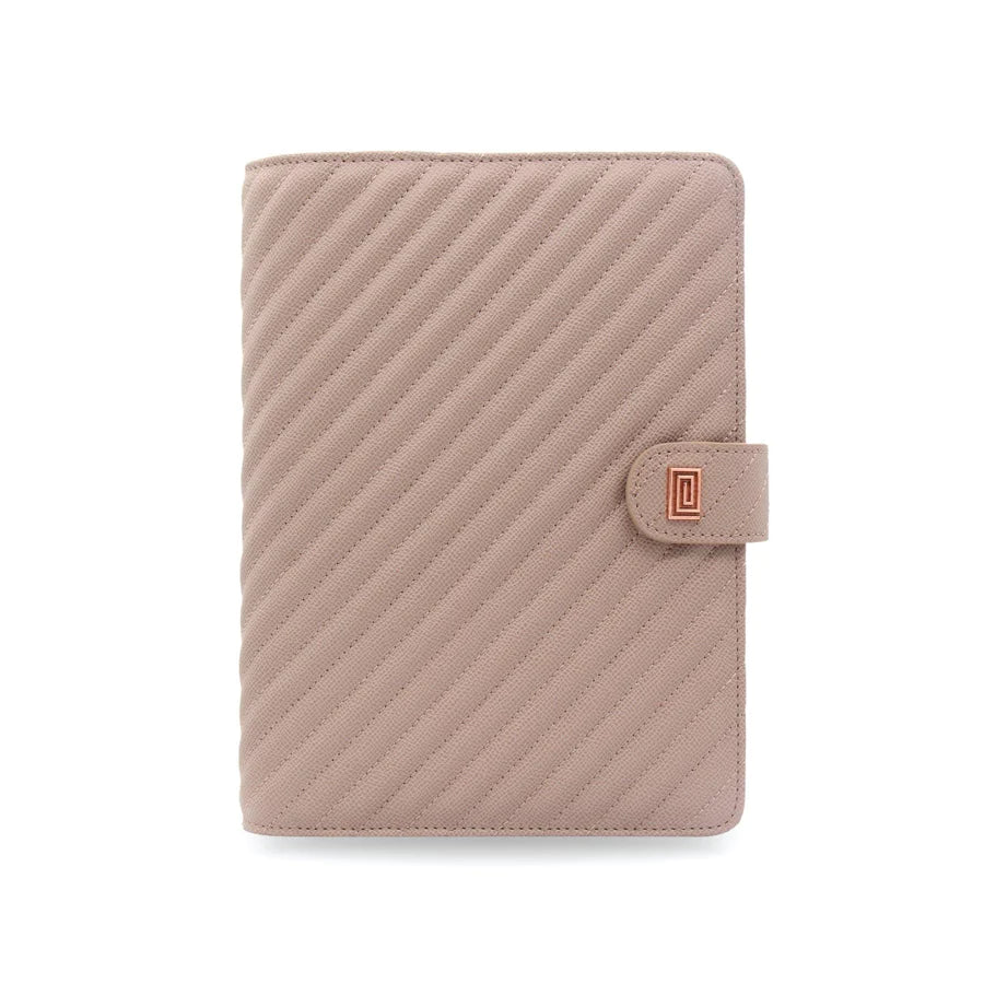 Stone Gray Quilted Demi | MM4. Demi Ringless Agenda | Half Letter Planner Cover | NOTIQ