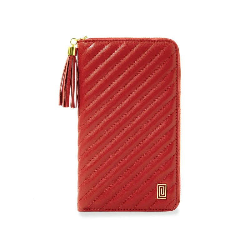 Scarlet Lisse Slim Compact | OUTLET | Slim Zip Wallet | Final Sale | NOTIQ