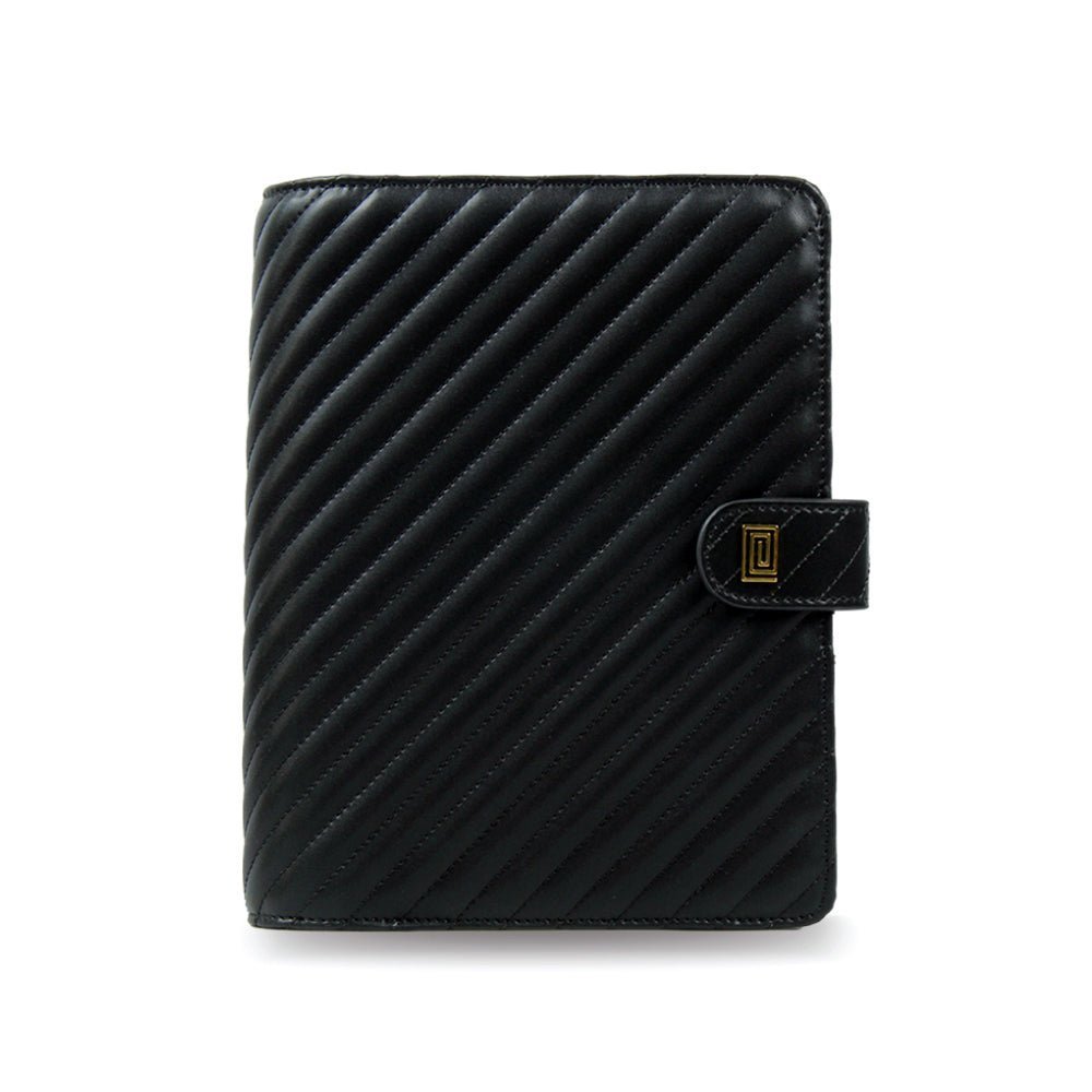 Black Lisse Demi A5 Ring | MM3. Demi A5 Ring Agenda | A5 Planner Cover | NOTIQ