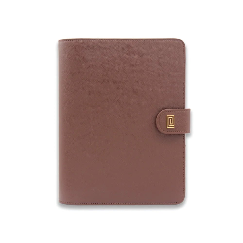 Caramel Saffiano Demi A5 Ring | MM3. Demi A5 Ring Agenda | A5 Planner Cover | NOTIQ