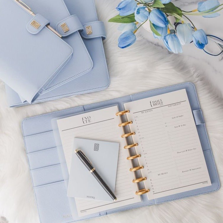 | MM4. Demi Ringless Agenda | Half Letter Planner Cover | NOTIQ