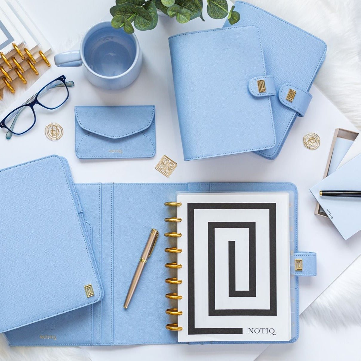 | MM4. Demi Ringless Agenda | Half Letter Planner Cover | NOTIQ
