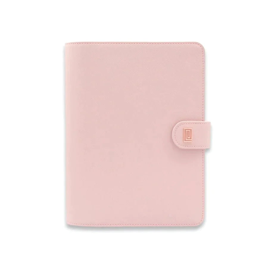 Rose Gold on Rosebud Saffiano Demi | MM4. Demi Ringless Agenda | Half Letter Planner Cover | NOTIQ