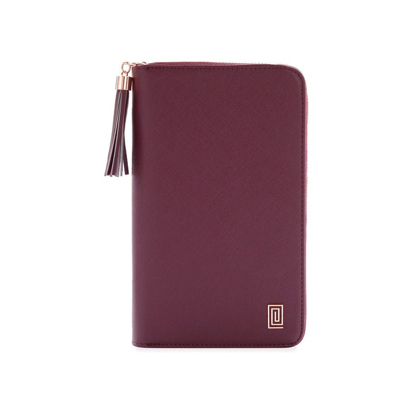 Mulberry Saffiano Slim Compact | Slim Zip Wallet | NOTIQ