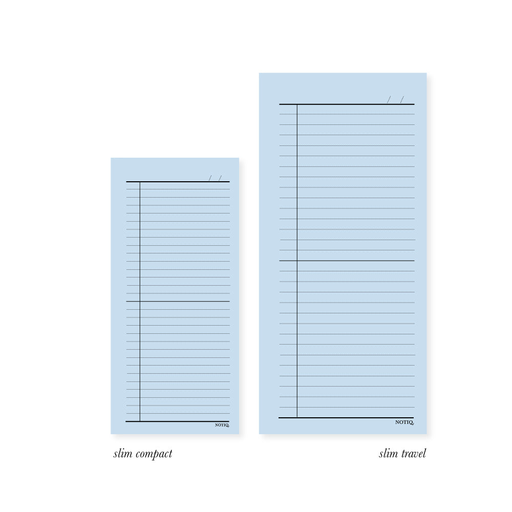 French Blue | Task Brief Planner Inserts & Refill | NOTIQ