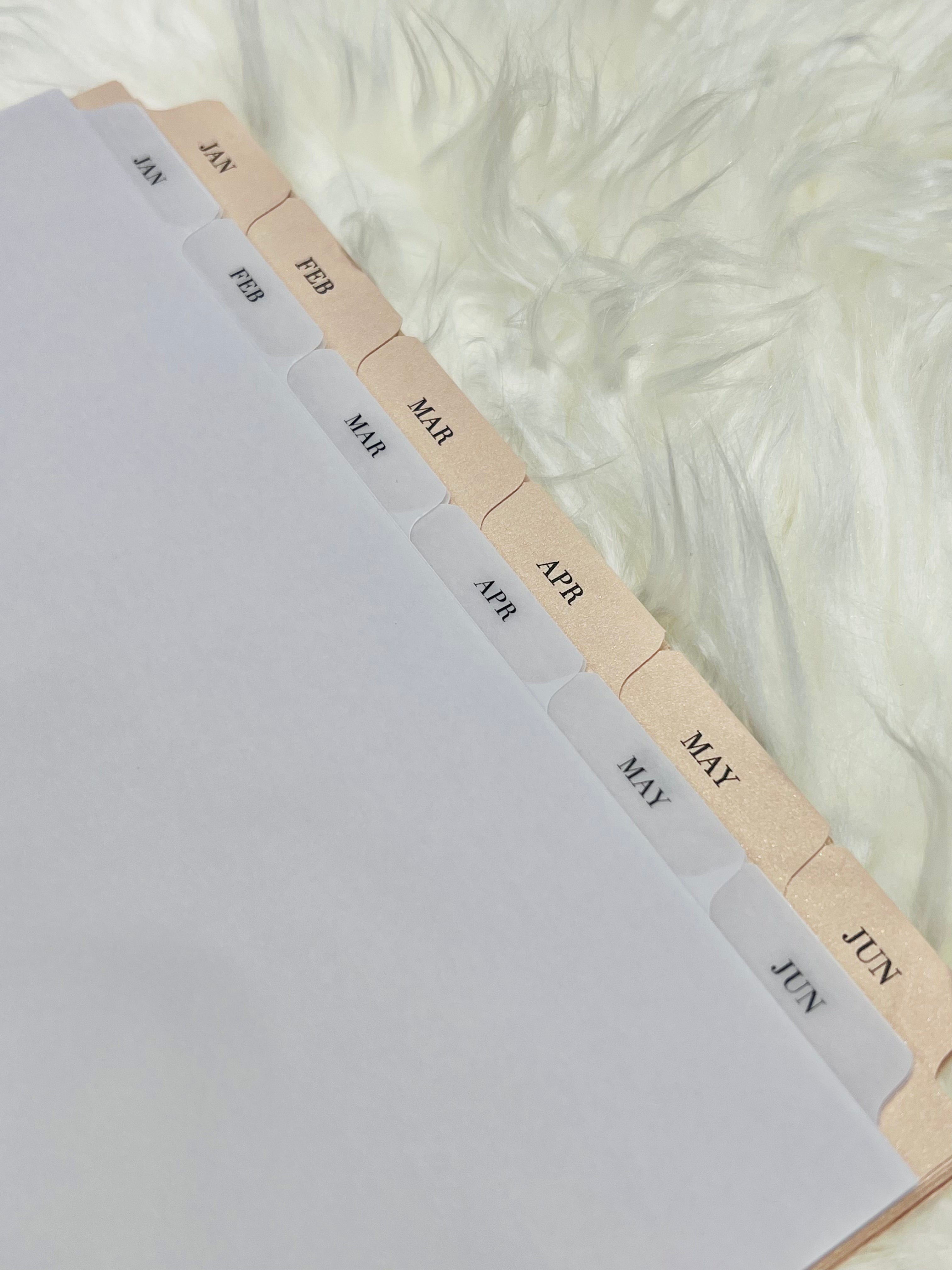 | The Monthly Side Tab Planner Dividers | NOTIQ