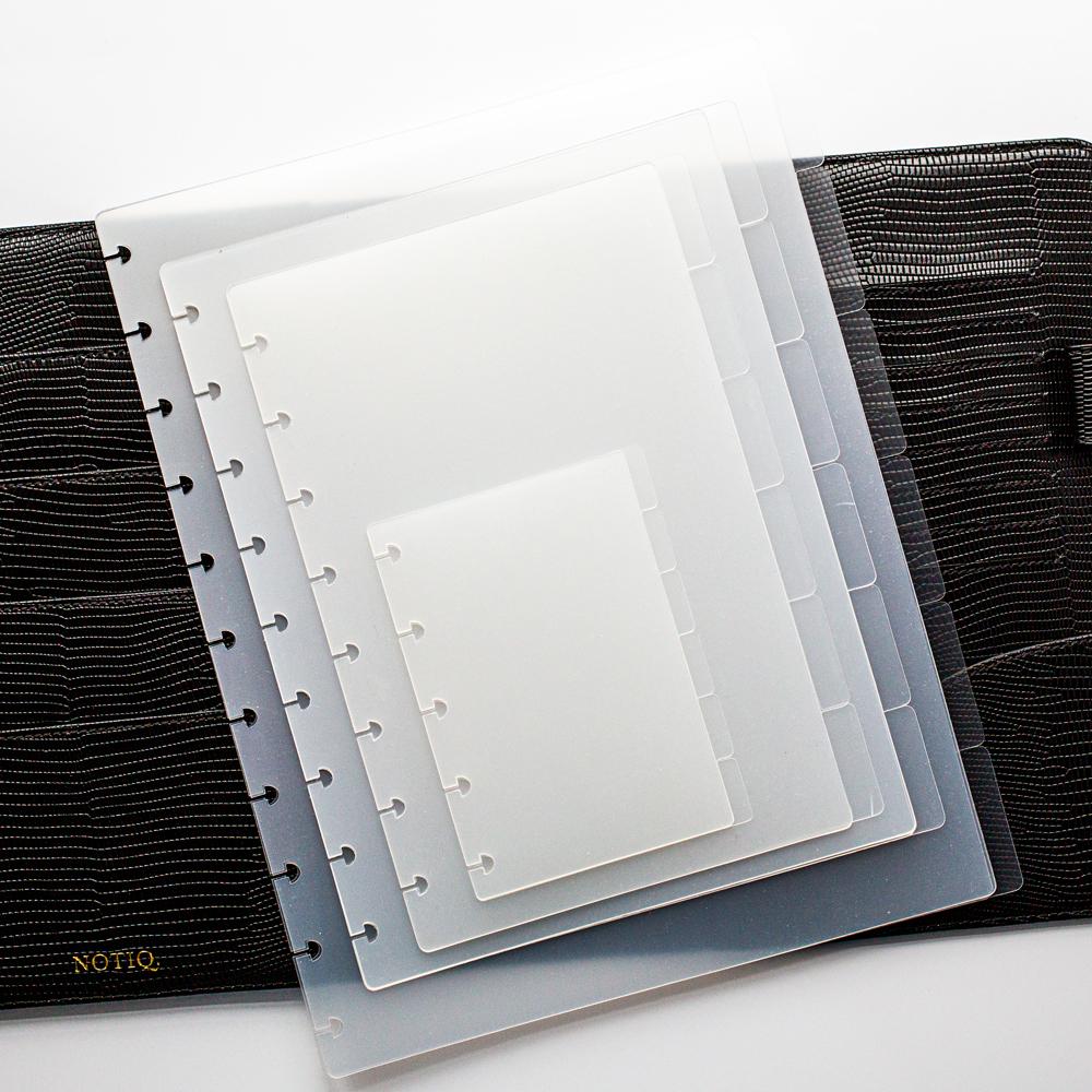Blank Clearfrost Side Tab Dividers for Discbound