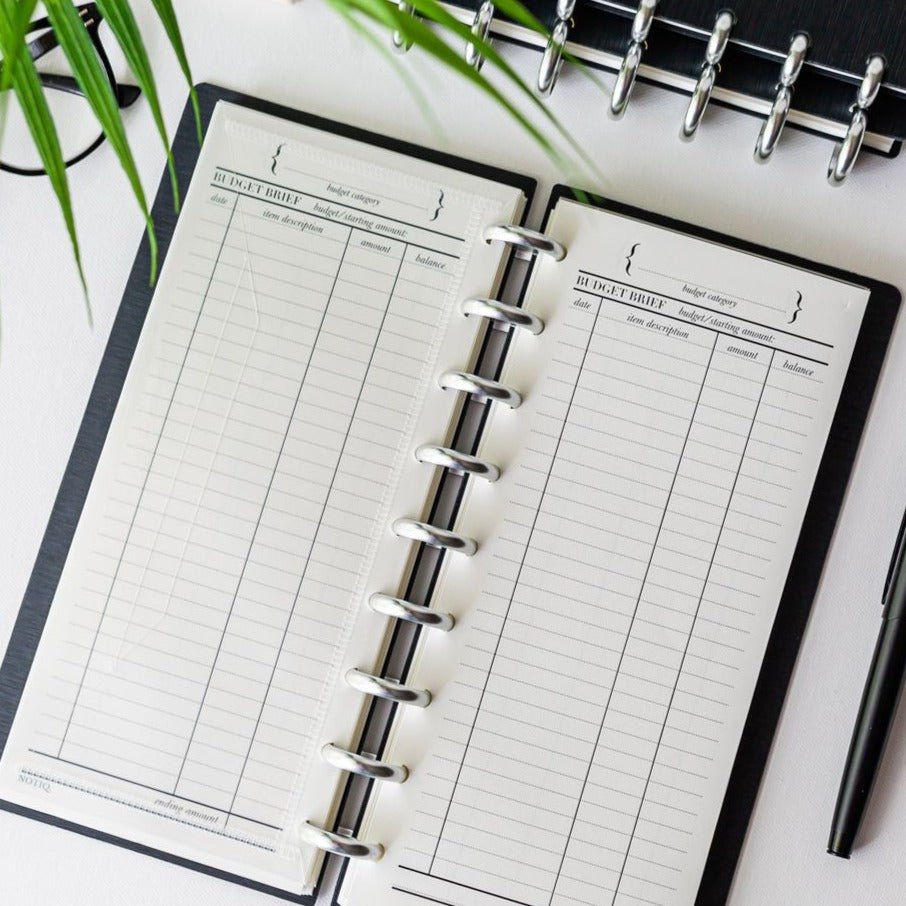 | Budget Brief Finance Planner Inserts & Refill | NOTIQ
