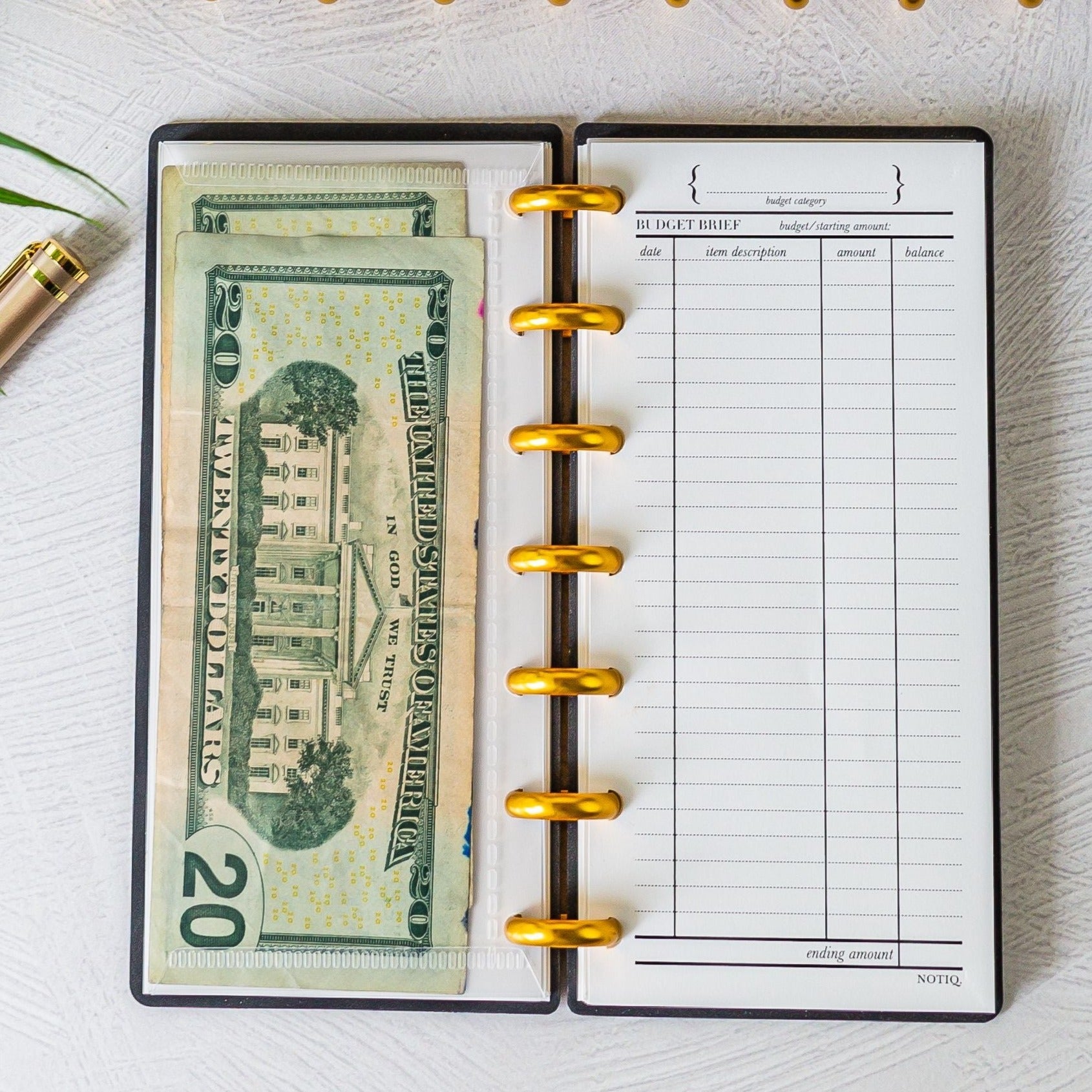 | Budget Brief Finance Planner Inserts & Refill | NOTIQ