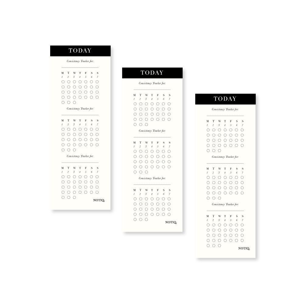 Pearl White | Consistency Tracker - Set of 12 | NOTIQ