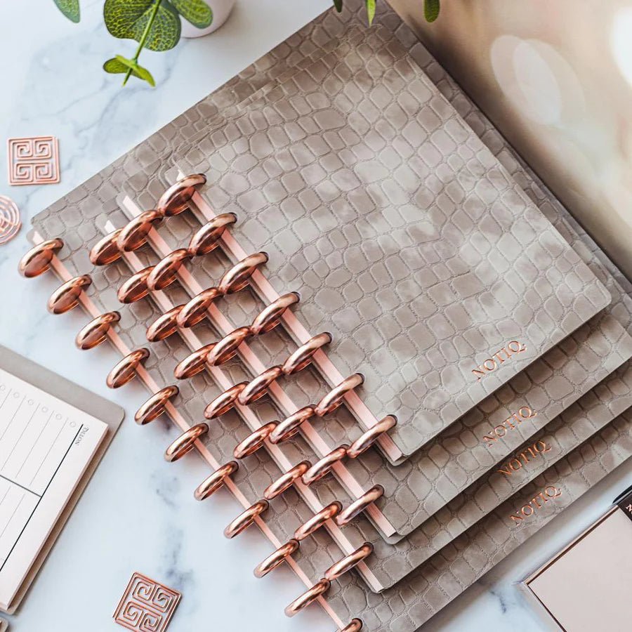Stone Cloud Croco | Executive Daily Planner | Discbound Daily Brief Planbook | NOTIQ