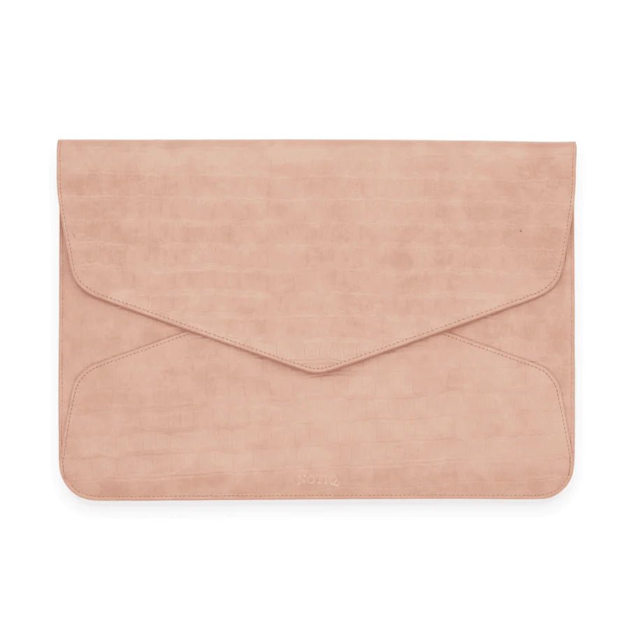 Nude Croco Fits Up To 13 - 14 inch Devices | Envelope Laptop Case | Tech Clutch | NOTIQ