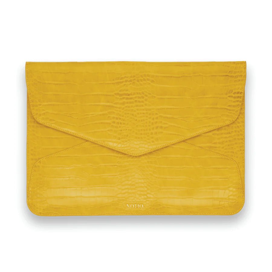 Tuscany Croco Fits Up To 13 - 14 inch Devices | Envelope Laptop Case | Tech Clutch | NOTIQ