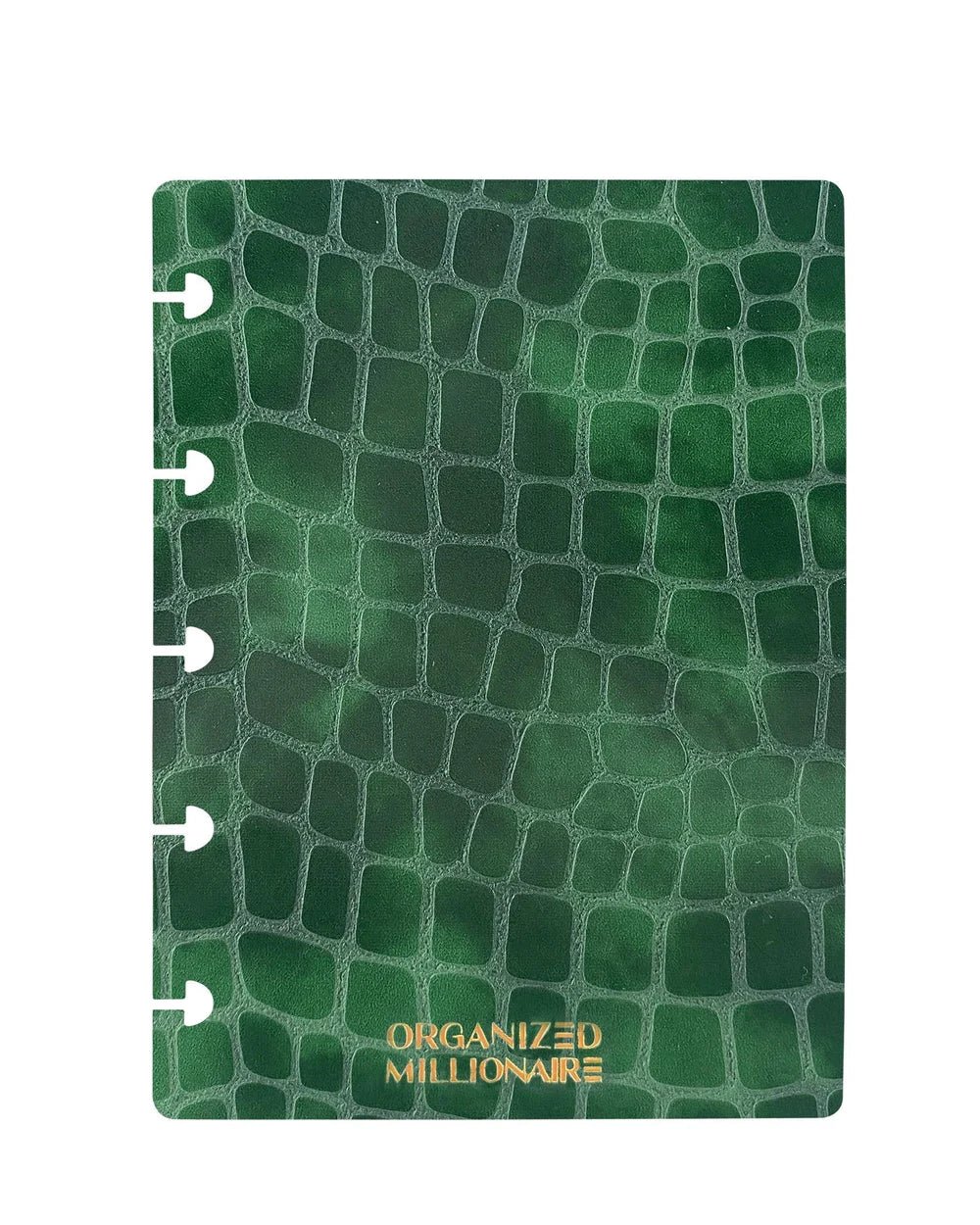 Green Cloud Croco | Croco Snap Covers Discbound Planner Covers | Set of 2 | NOTIQ
