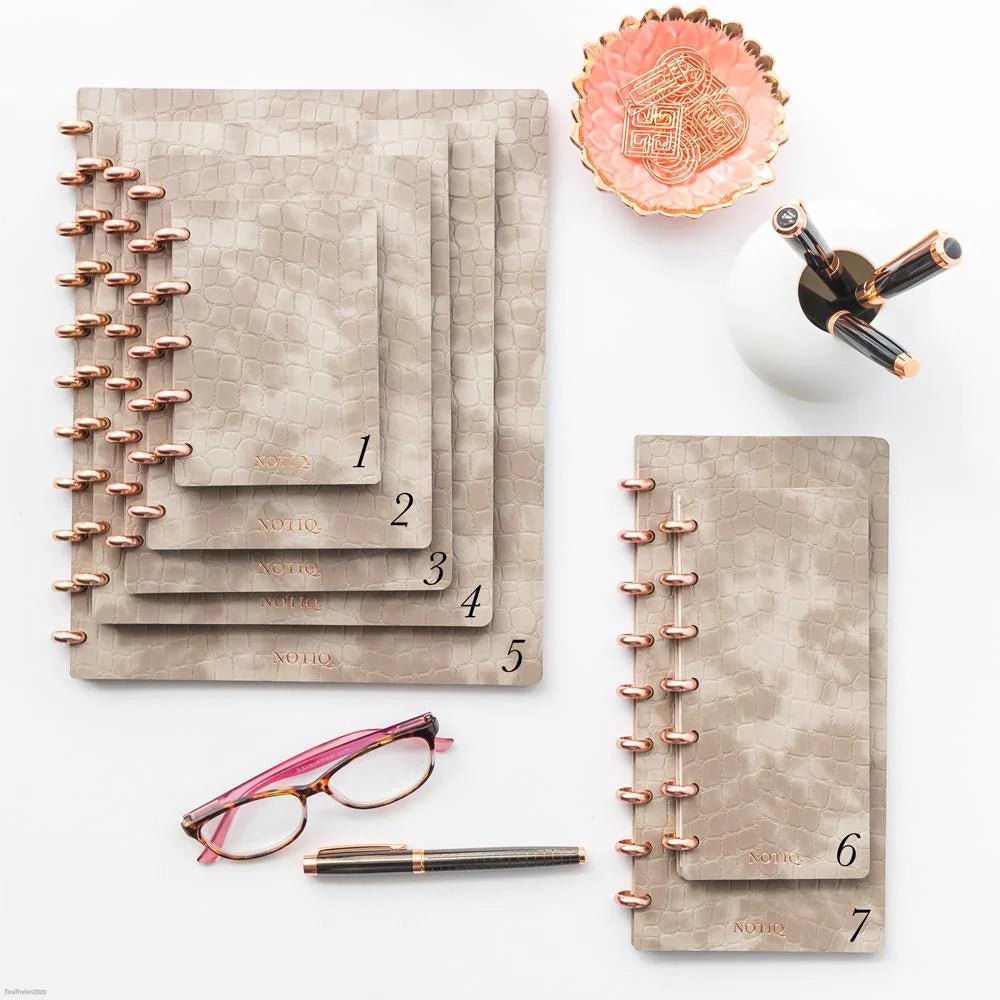 | Croco Snap Covers Discbound Planner Covers | Set of 2 | NOTIQ