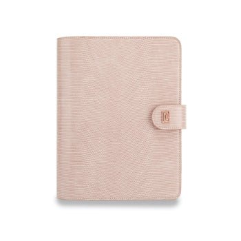 Dusty Rose Lizard Midi | OUTLET | LL2. Midi Ringless Agenda | Classic 9-Disc or Coil Planner Cover | FINAL SALE | NOTIQ