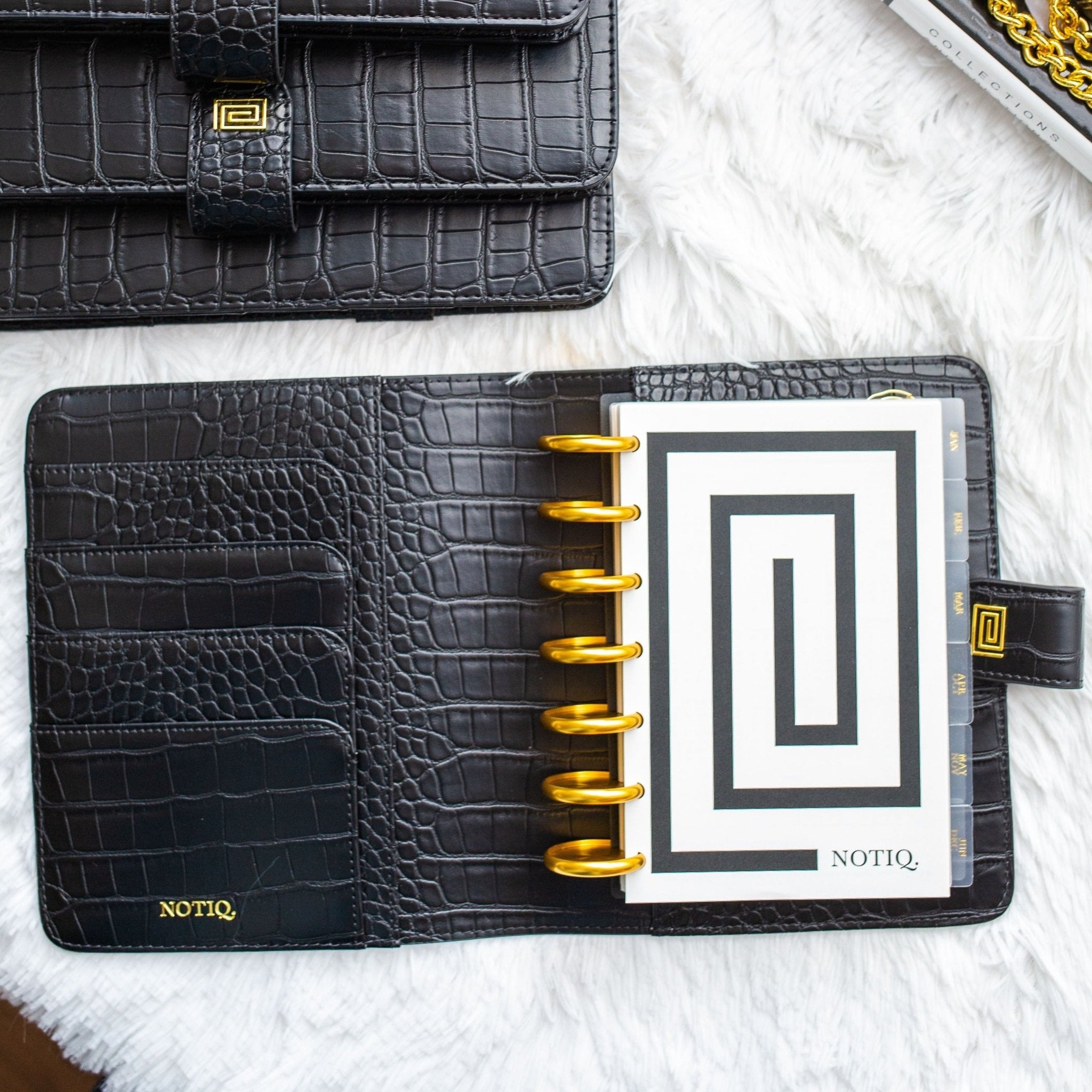 | OUTLET | LL2. Midi Ringless Agenda | Classic 9-Disc or Coil Planner Cover | FINAL SALE | NOTIQ