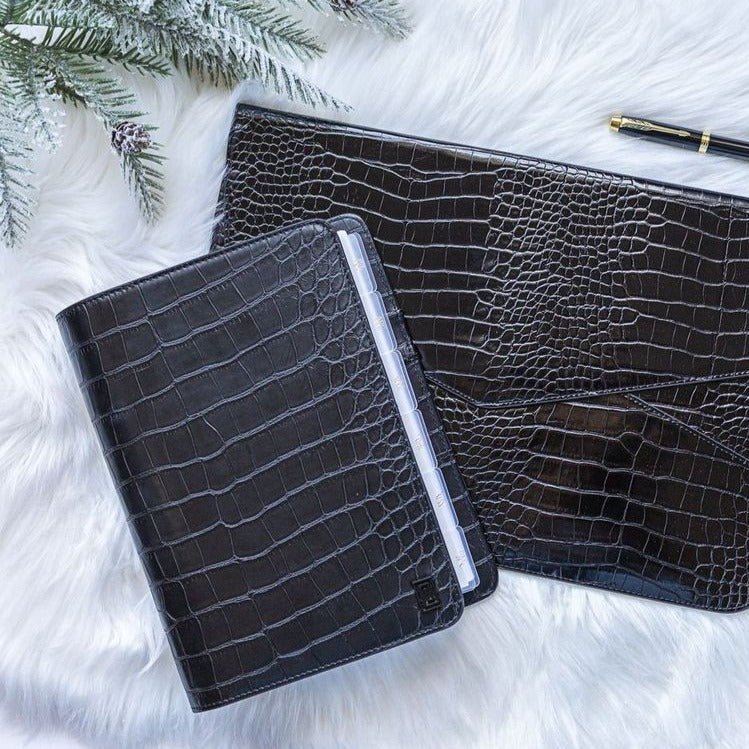 | OUTLET | LL3. Midi Desk Folio Ringless Agenda | Classic 9-Disc or Coil Planner Cover | Final Sale | NOTIQ