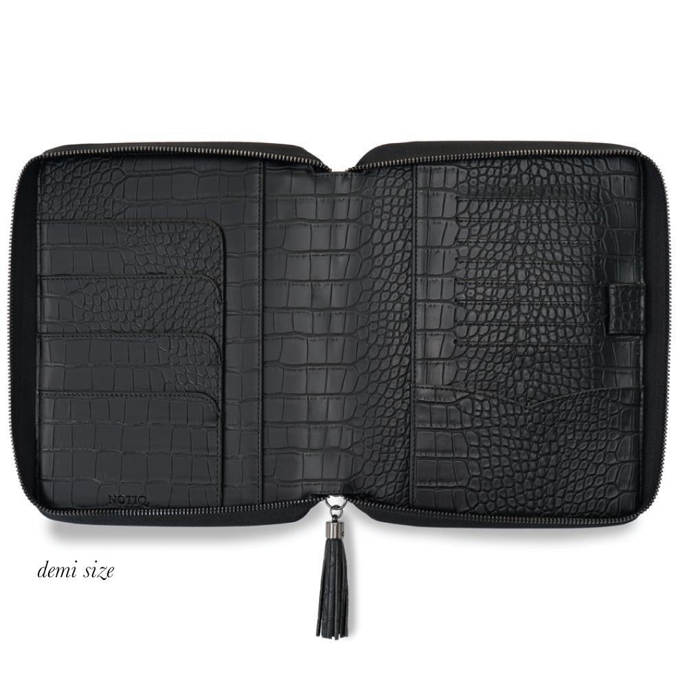 | OUTLET | MM7. Demi Zip Folio Ringless Agenda | Half Letter Planner Cover | Final Sale | NOTIQ