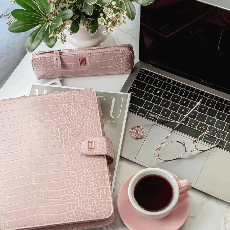 Wild Rose Croco Extended - Fits Tombow Pens | OUTLET | Pencil Case | Pen Case | Final Sale | NOTIQ