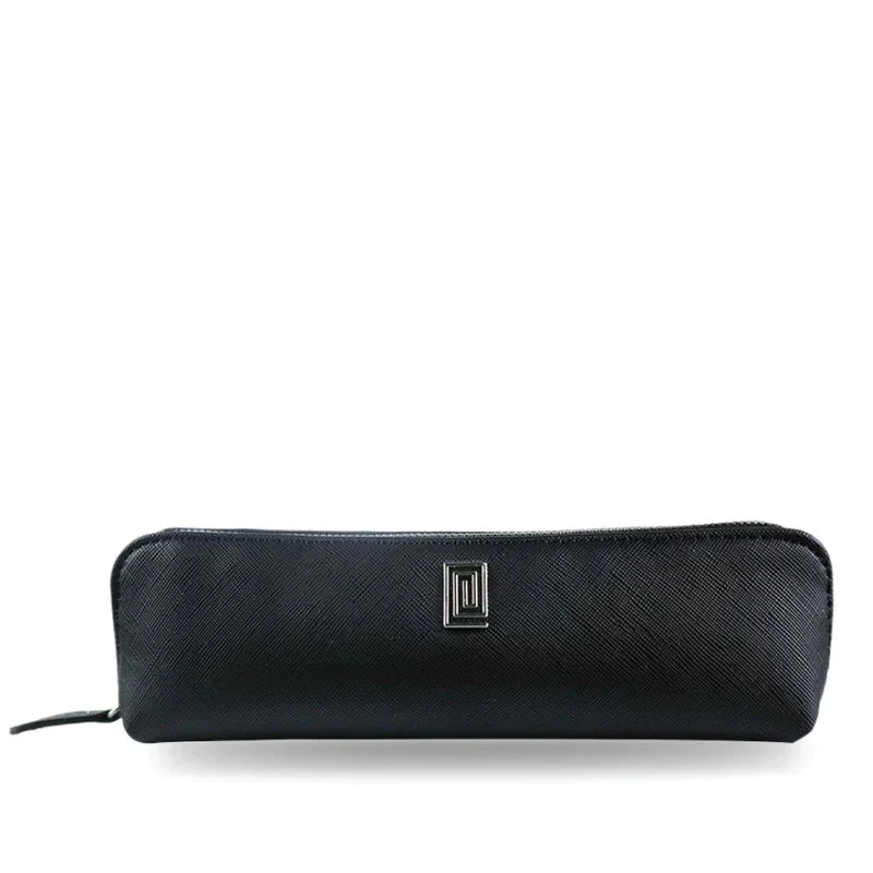 Silver on Jet Black Saffiano Extended - Fits Tombow Pens | OUTLET | Pencil Case | Pen Case | Final Sale | NOTIQ