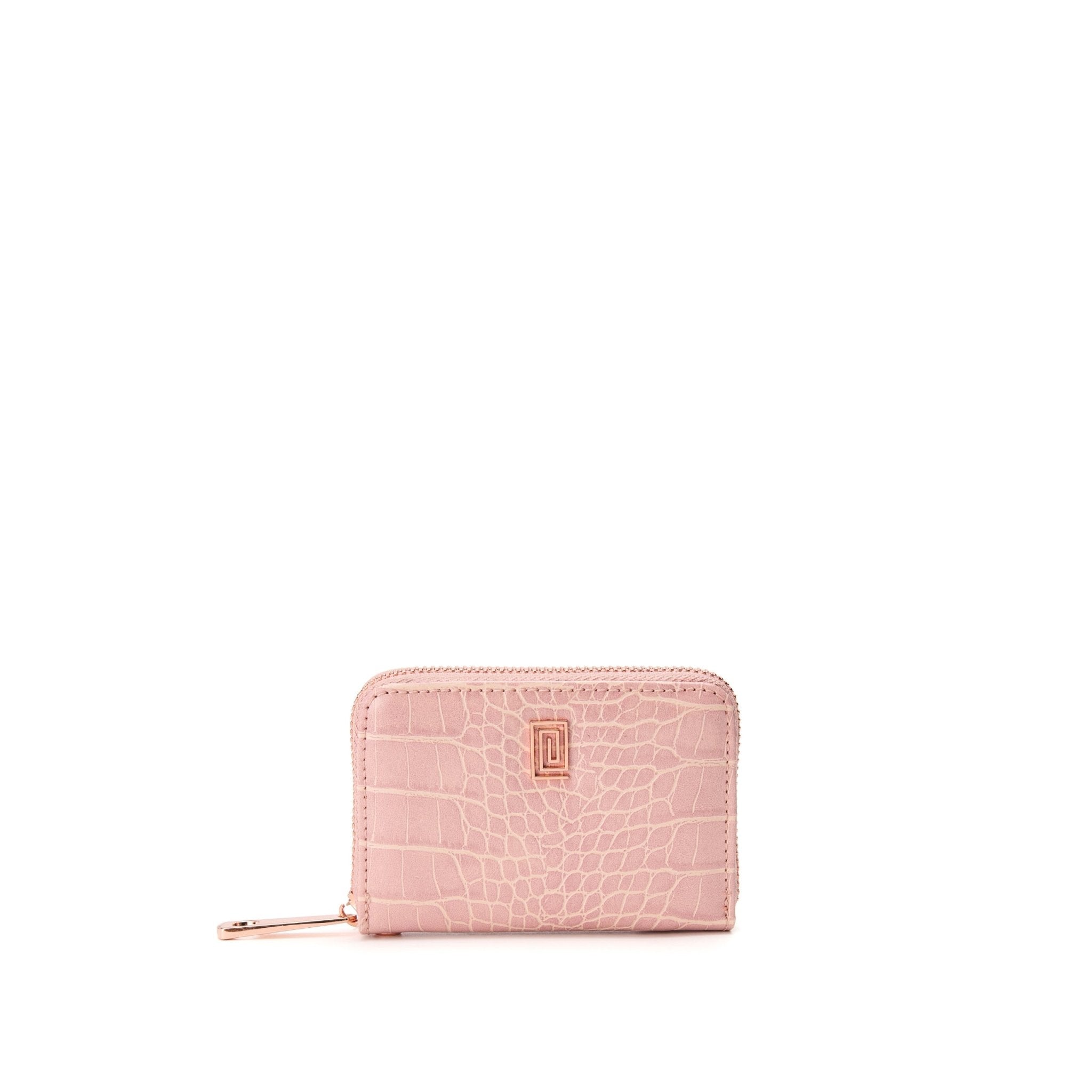 Wild Rose Croco | EQUIP Jet Set Zip Card Holder | NOTIQ