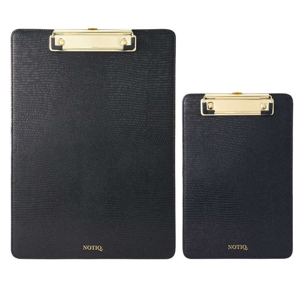 BLAQ Lizard Large + Small Set | Executive Leather Clipboard | NOTIQ