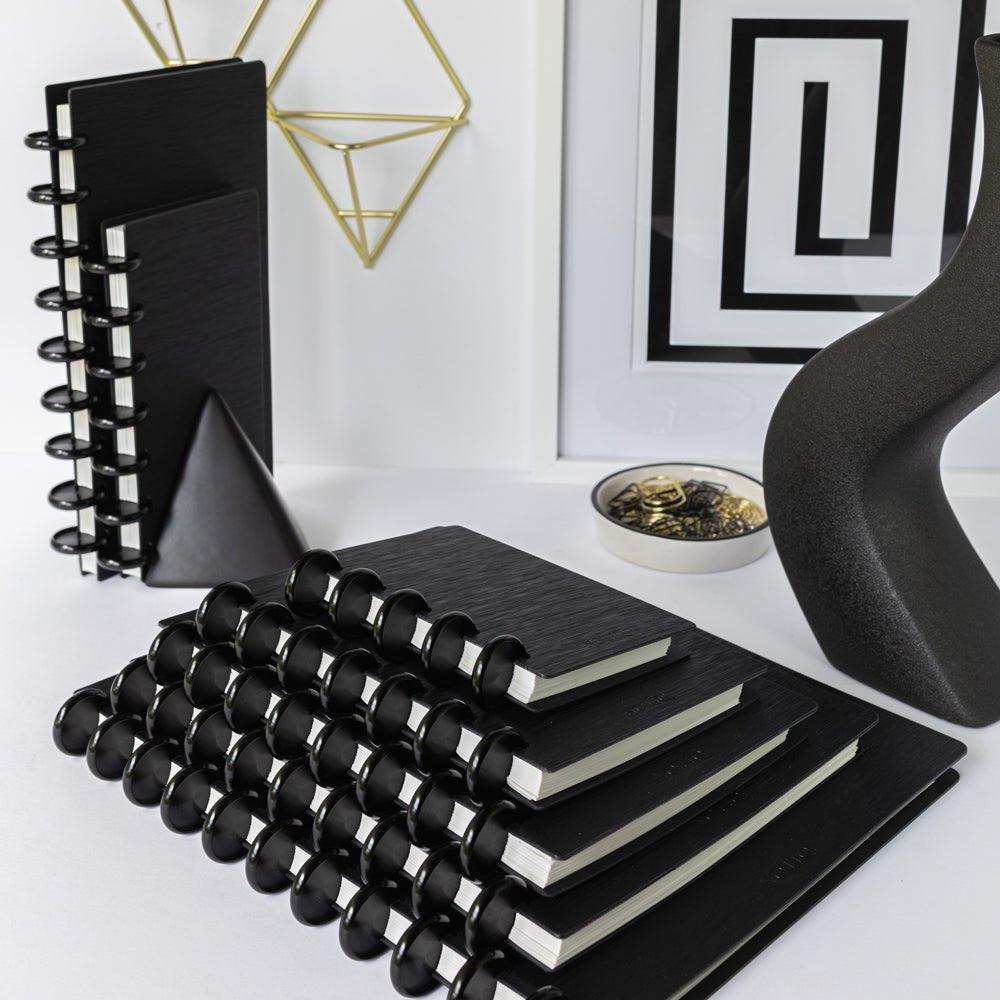Black Moderno - Black Discs | Executive Daily Planner | Discbound Daily Brief Planbook | NOTIQ