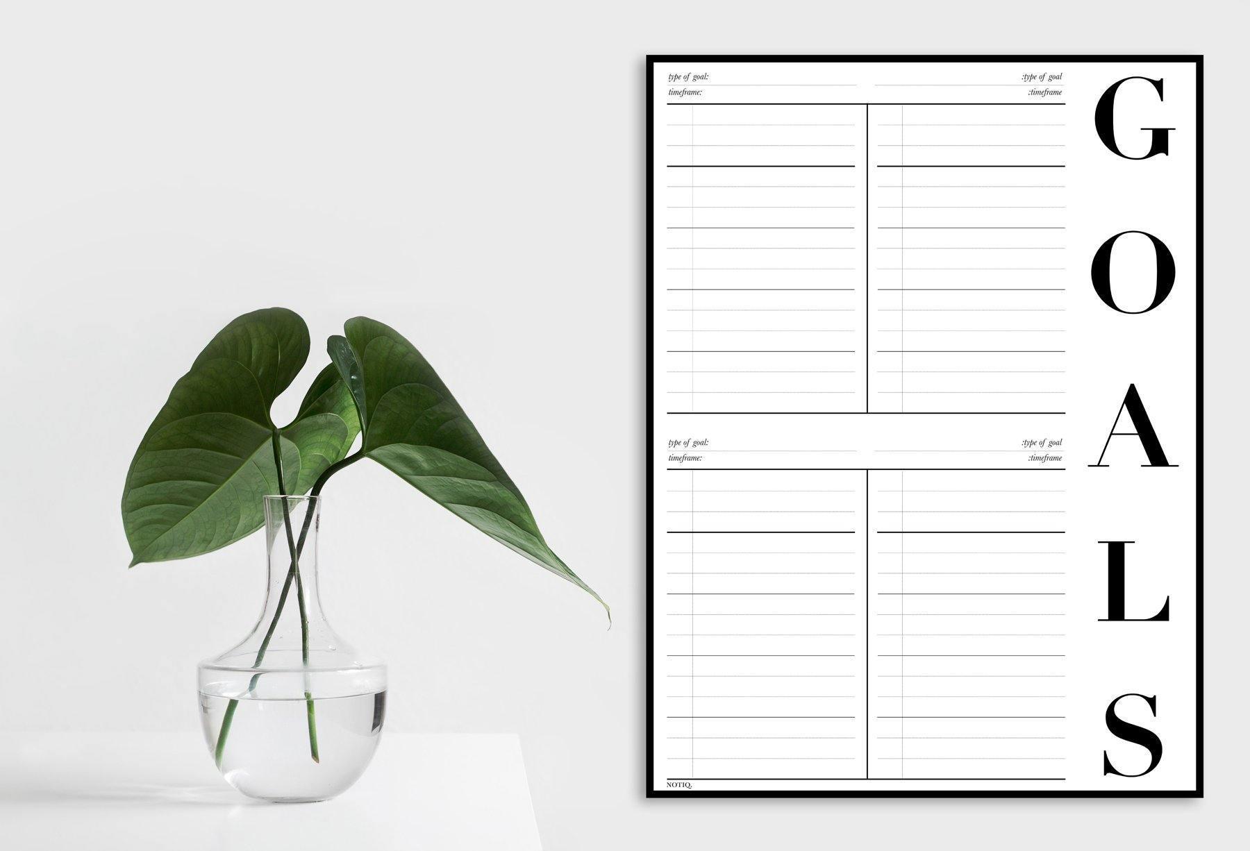 | Goals & Vision Board Wall Poster Kit | NOTIQ