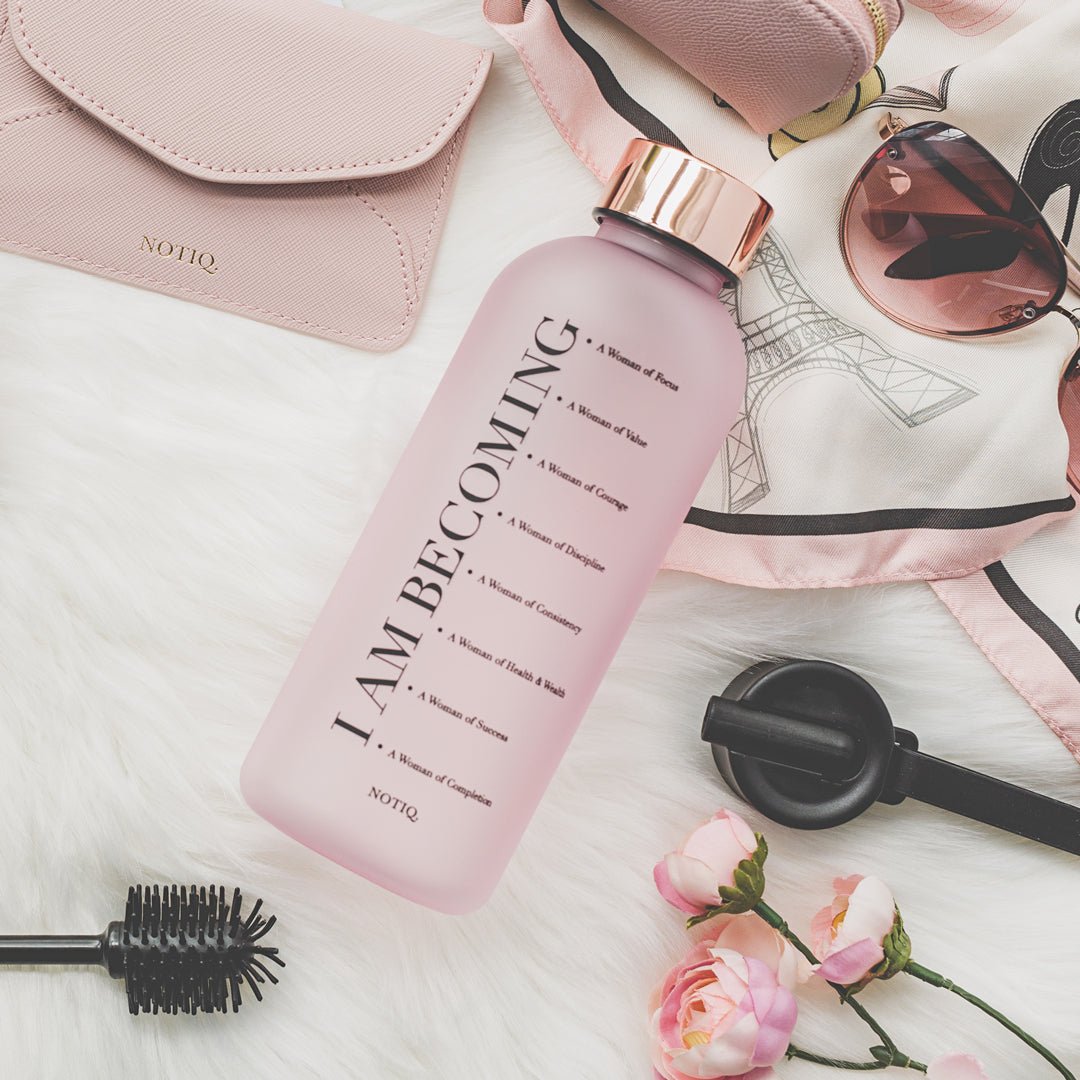 | I Am Becoming Affirmation Tracking Water Bottle Kit | NOTIQ