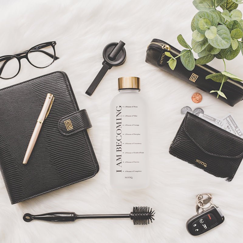 | I Am Becoming Affirmation Tracking Water Bottle Kit | NOTIQ