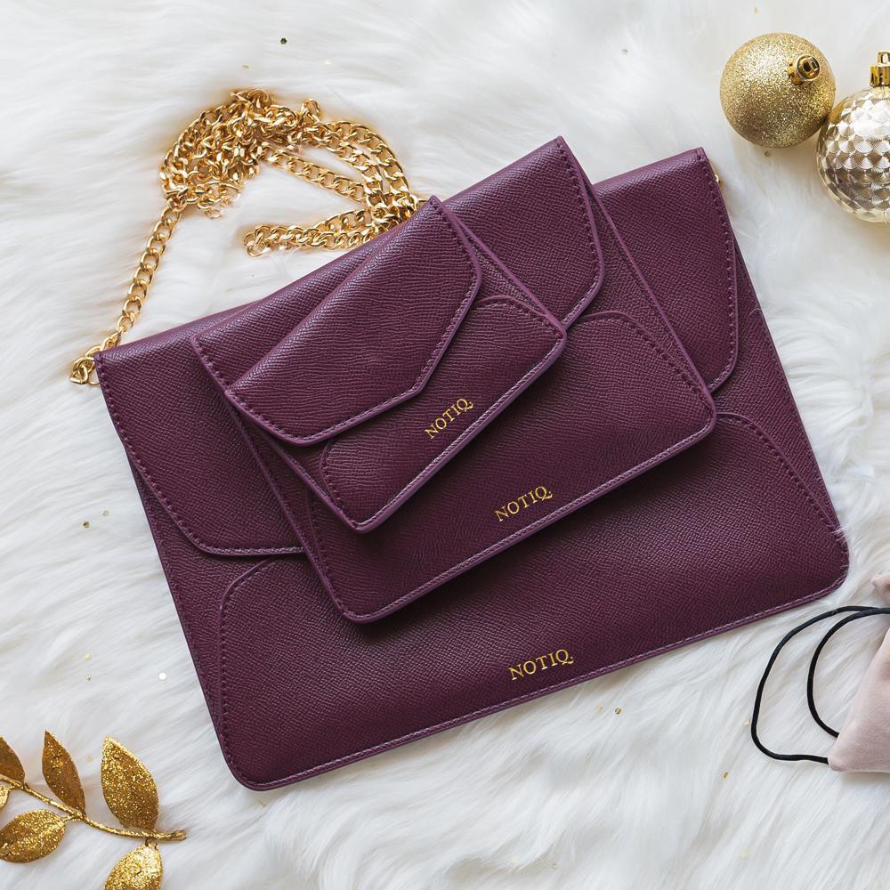 Mulberry Pebble | OUTLET | Tablet Case | Trio Clutch Set | Final Sale | NOTIQ
