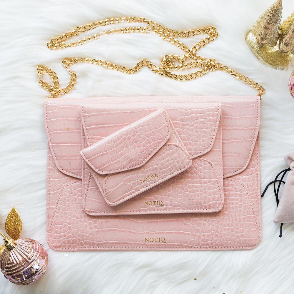Blush Croco | OUTLET | Tablet Case | Trio Clutch Set | Final Sale | NOTIQ
