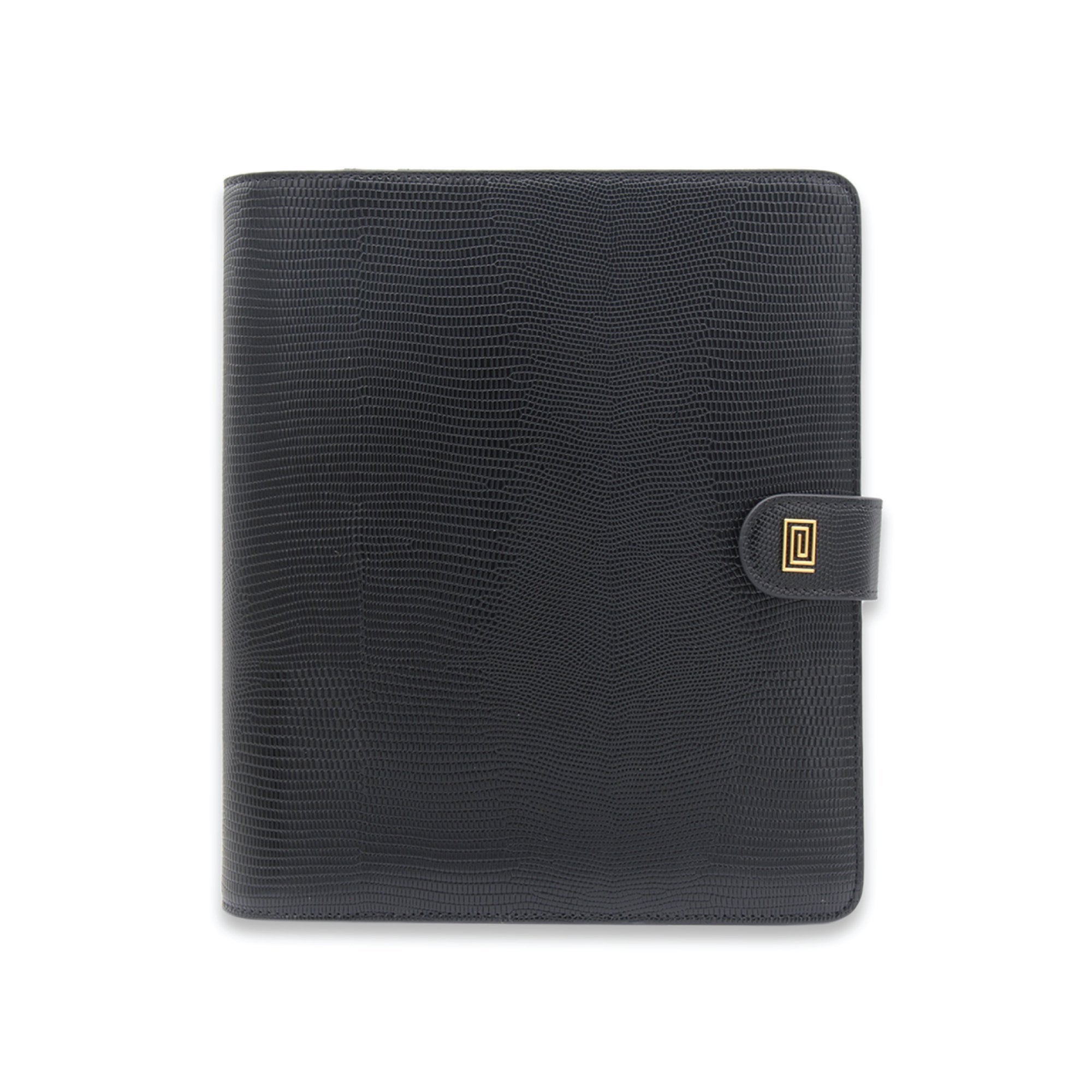 BLAQ Lizard Midi | LL2. Midi Ringless Agenda | Classic 9-Disc or Coil Planner Cover | NOTIQ