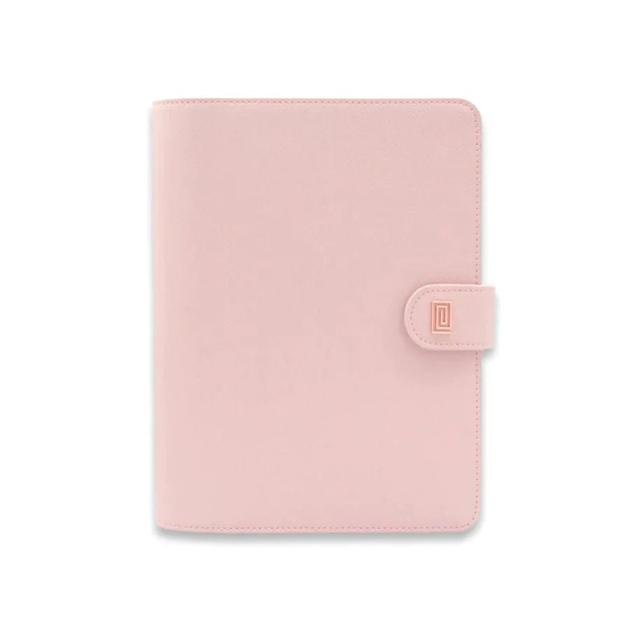 Rose Gold on Rosebud Saffiano Midi | LL2. Midi Ringless Agenda | Classic 9-Disc or Coil Planner Cover | NOTIQ