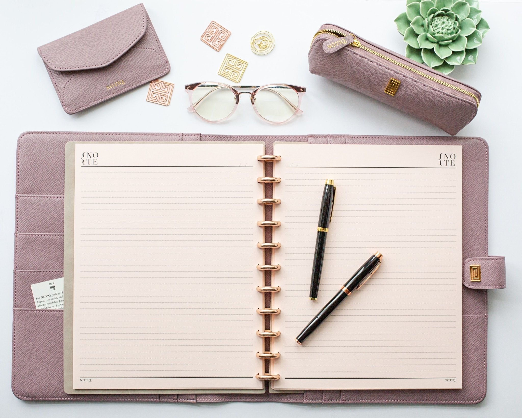 | LL2. Midi Ringless Agenda | Classic 9-Disc or Coil Planner Cover | NOTIQ