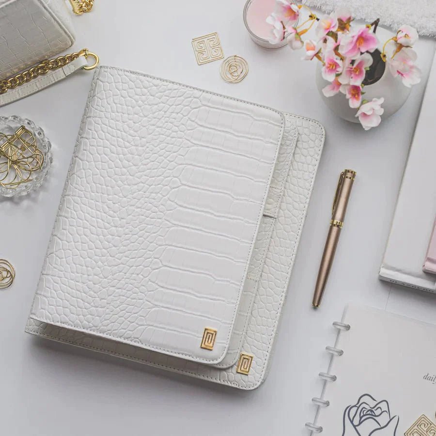 | LL3. Midi Desk Folio Ringless Agenda | Classic 9-Disc or Coil Planner Cover | NOTIQ