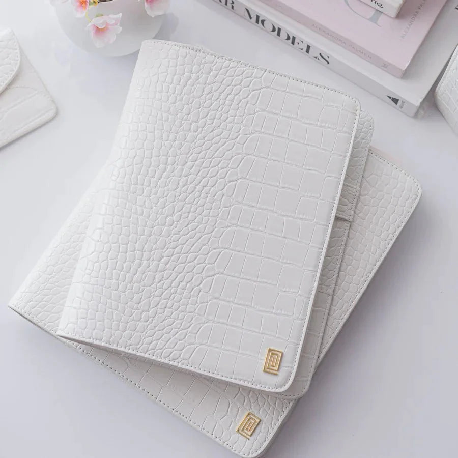 | LL3. Midi Desk Folio Ringless Agenda | Classic 9-Disc or Coil Planner Cover | NOTIQ