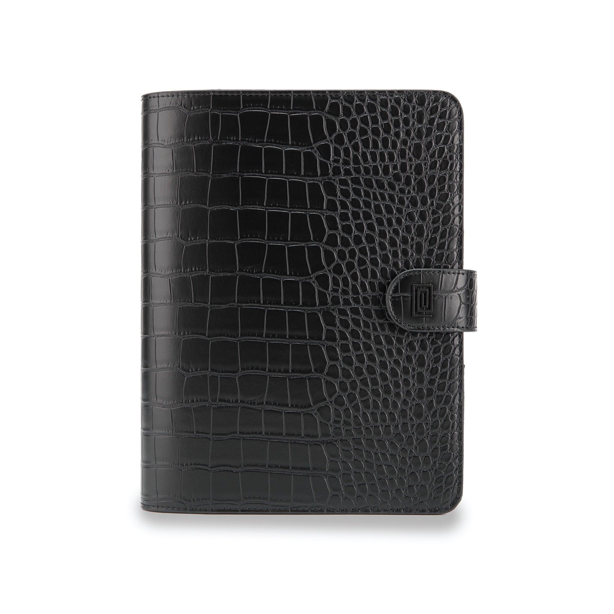 MASQ Croco Quarto | LL7. Libri Plus Ringless Agenda | Quarto 8x10 Planner Cover | NOTIQ