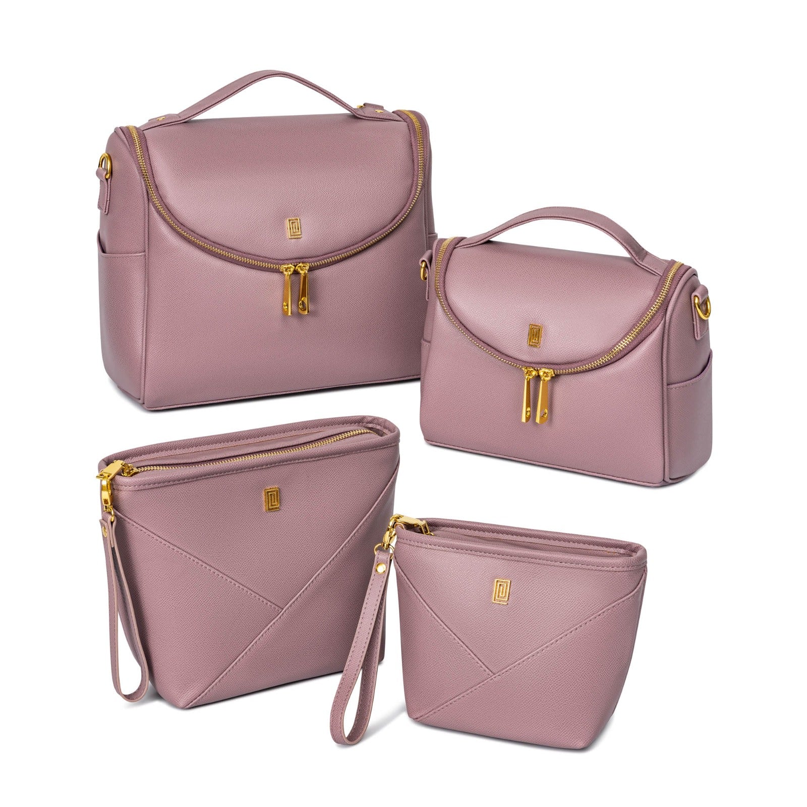 Mauve Pebble | Lunch SAQ & Snack Bag Bundle | Lunch Bags | Set of 4 | NOTIQ